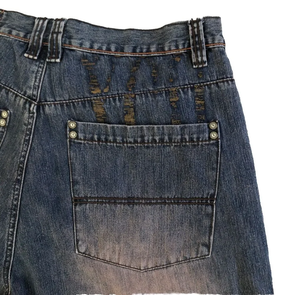 VTG Phat Farm Baggy Jeans Mens Size 36x32 Wide Leg Streetwear Skater Grunge